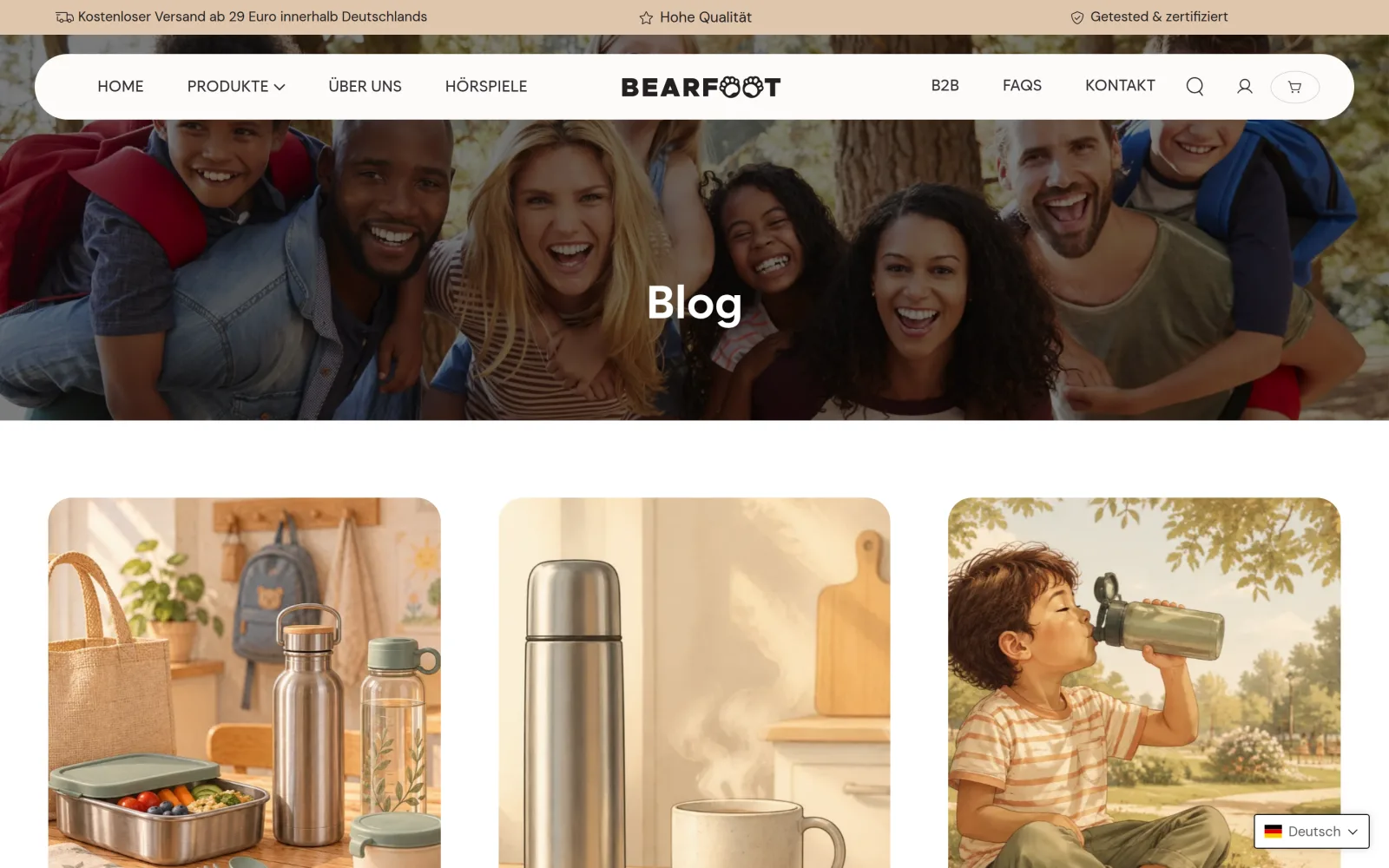 Der Blog im Shop-Theme